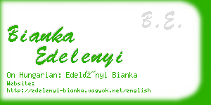 bianka edelenyi business card